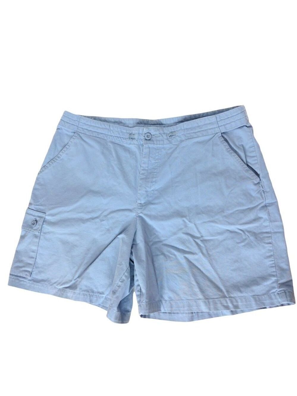 Weatherproof Garment Company Women's Cargo Shorts Oxford Blue Size 14